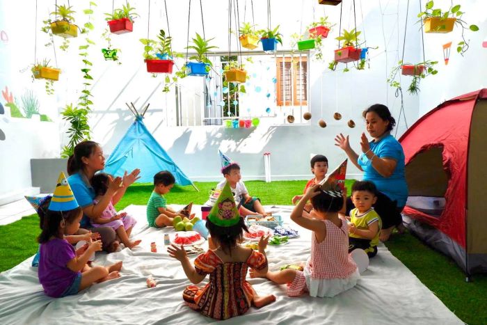 Góc vui chơi sáng tạo tại Trường Mầm Non Hải Yến