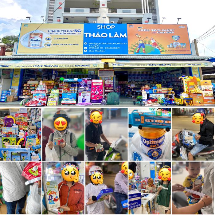 Góc trưng bày sản phẩm đa dạng tại Shop Thảo Lâm