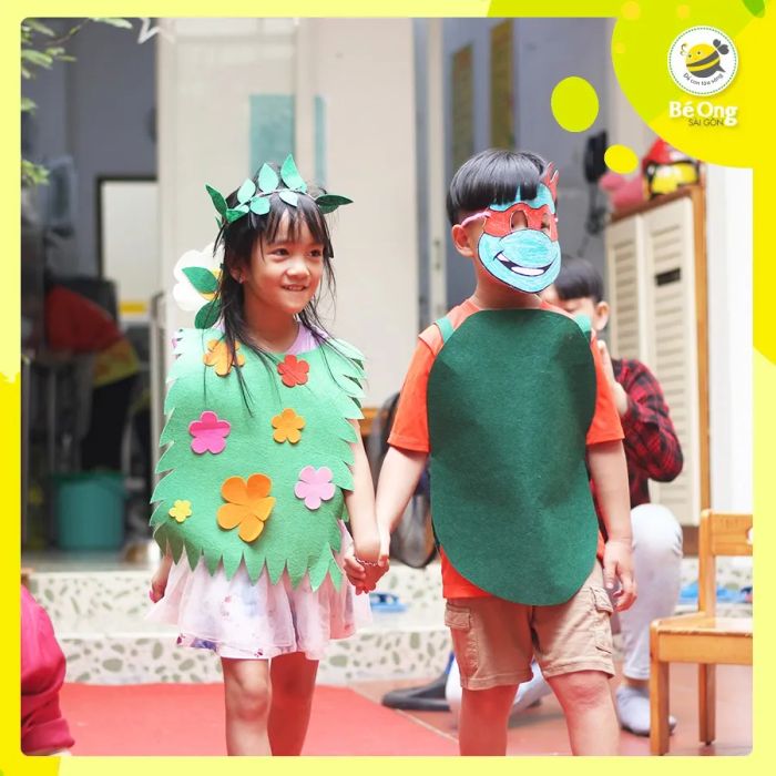 Hình ảnh hoạt động vui chơi tại Trường Bé Ong Sài Gòn