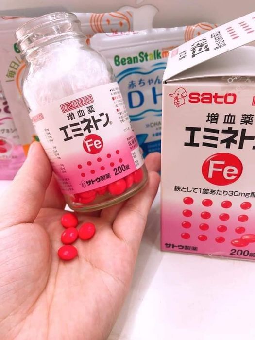 Hình ảnh Viên uống bổ sung sắt Sato Nhật Bản 1