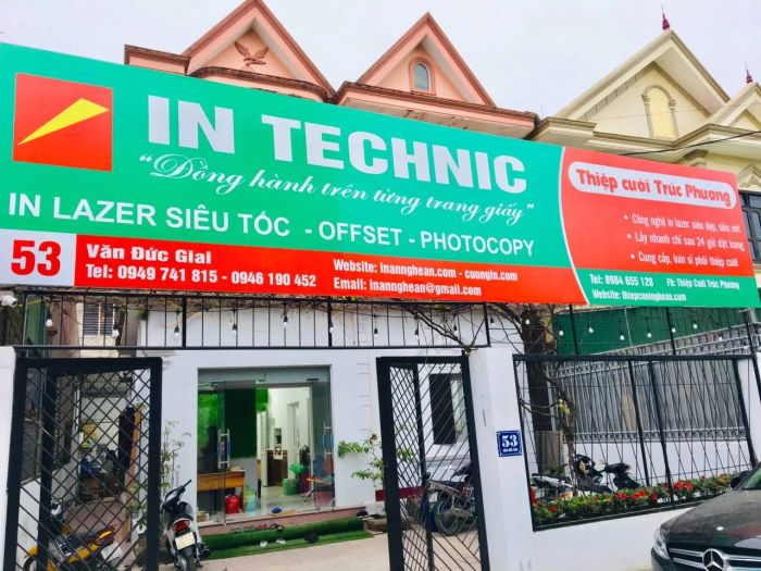 Hình ảnh không gian sáng tạo tại In Technic - Thiệp cưới Trúc Phương