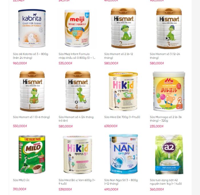 Không gian mua sắm ấm cúng tại Bé Bụ Bẫm