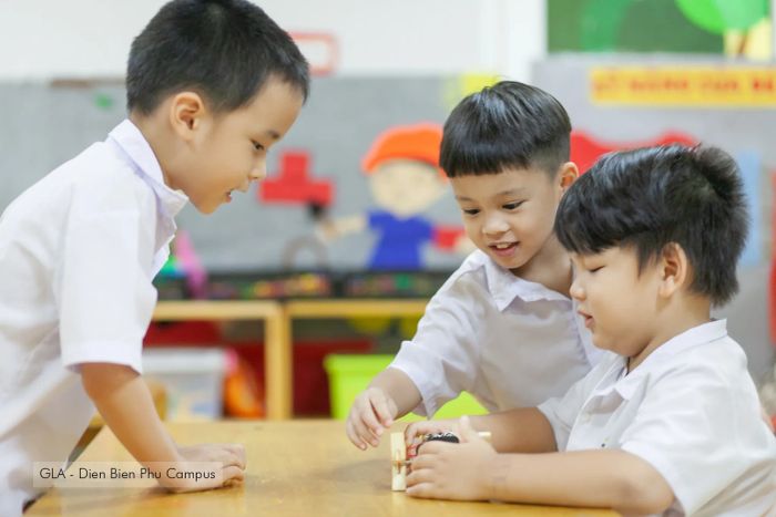 Hình ảnh không gian xanh mát tại Global Academy