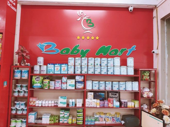 Hình ảnh ấn tượng về không gian mua sắm tại Baby Mart Đồng Văn