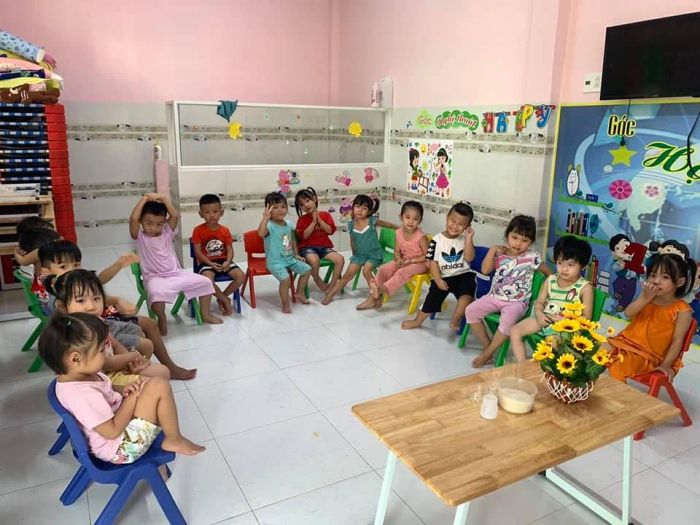 Không gian học tập tại Mầm Non Hoa Anh Đào