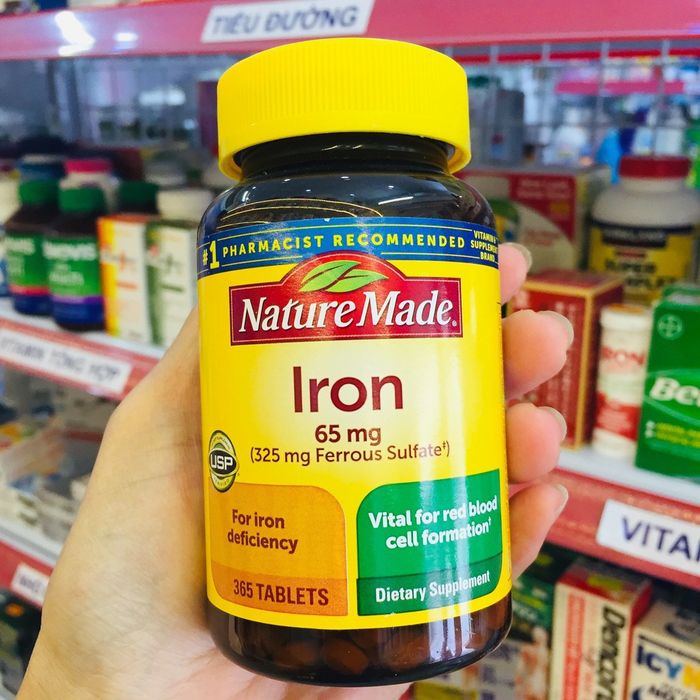 Viên uống bổ sung sắt Nature Made Iron - Hình ảnh 1