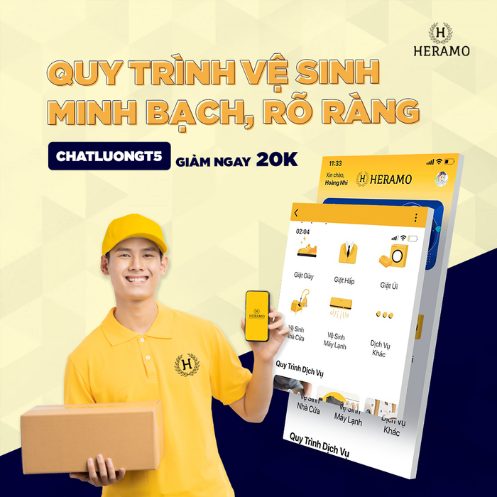 Hình ảnh trải nghiệm dịch vụ HERAMO (phiên bản 2)