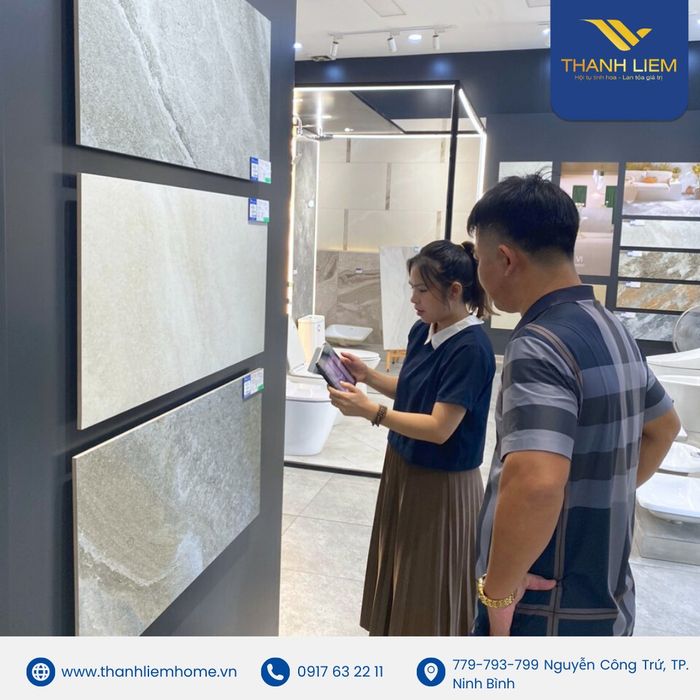 Hình ảnh không gian trưng bày ấn tượng tại Thanh Liêm Home