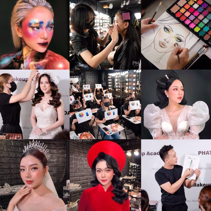Không gian đào tạo chuyên nghiệp tại PhatDao MakeUp Store