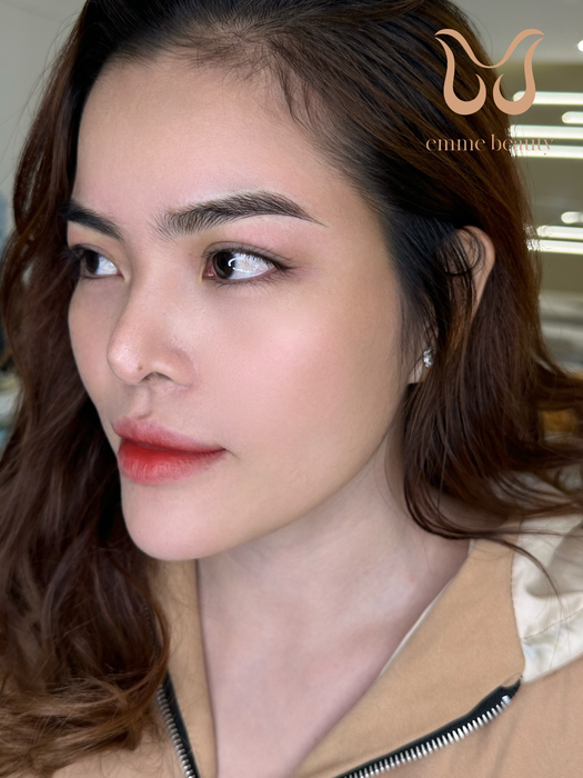 Hình ảnh kết quả điêu khắc chân mày tại Emme Beautys