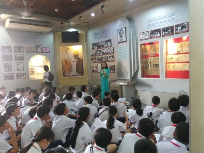 Khuôn viên xanh - sạch - đẹp của THCS Tân Kiên