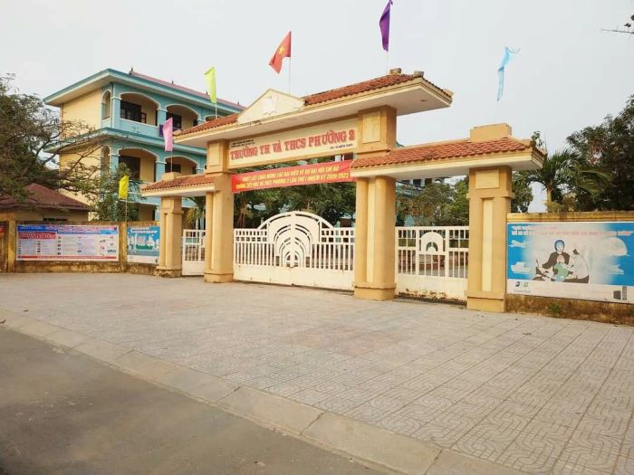 Cơ sở vật chất khang trang tại Trường TH & THCS Phường 2