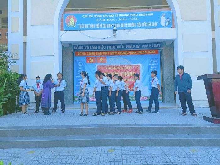 Góc học tập đầy cảm hứng tại Trường THCS Đa Phước