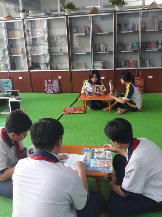 Phòng học hiện đại với đầy đủ trang thiết bị tại THCS Võ Văn Vân