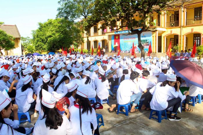 Giờ học ngoại khóa đầy hứng khởi tại THCS Lê Lợi