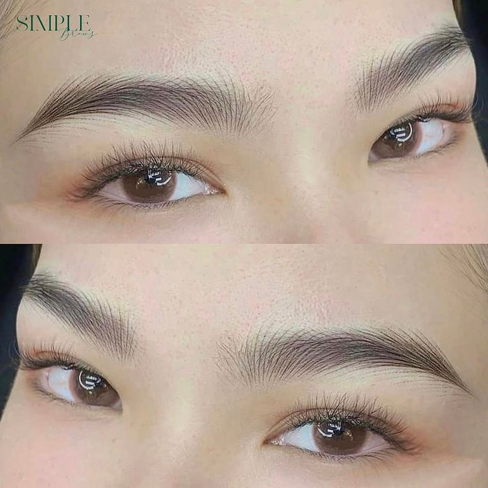 Kết quả điêu khắc chân mày tại Simple Brows