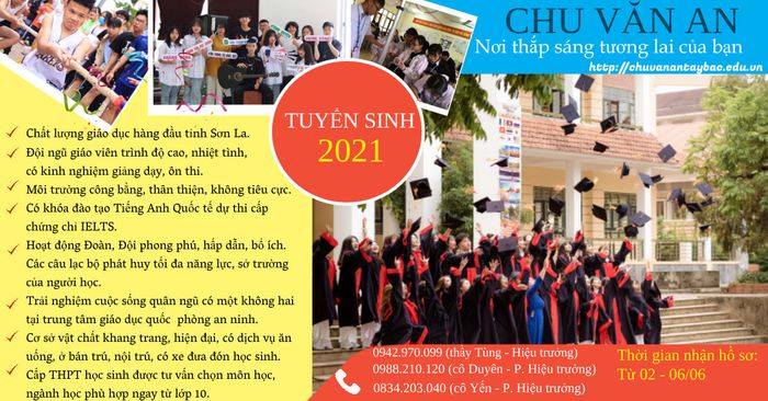 Hình ảnh Trường TH, THCS, THPT Chu Văn An 1