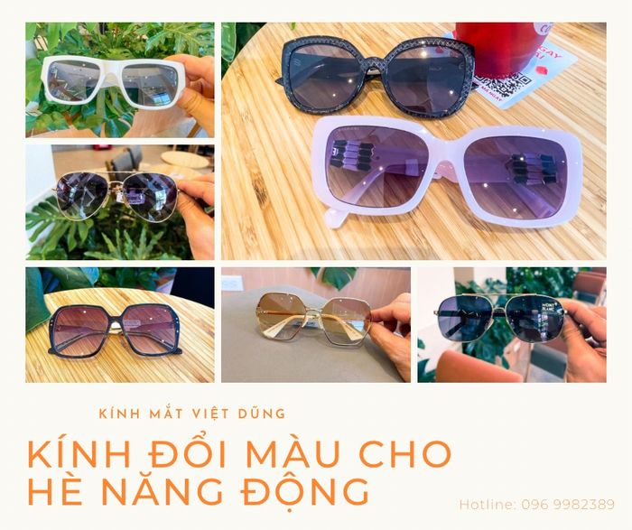 Hình ảnh bộ sưu tập kính thời trang tại Kính Mắt Việt Dũng