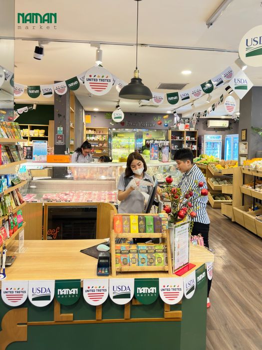 Hình ảnh không gian mua sắm tại Nam An Market
