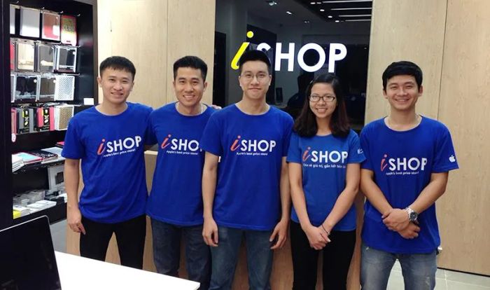 Hình ảnh không gian phục vụ tại iShop