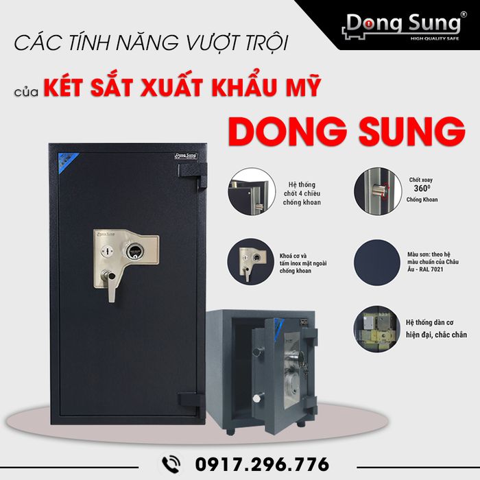Bộ sưu tập két sắt cao cấp Dong Sung