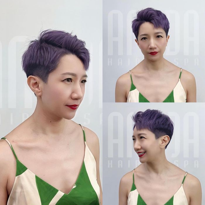 Hình ảnh phong cách làm việc chuyên nghiệp tại Amida Hair