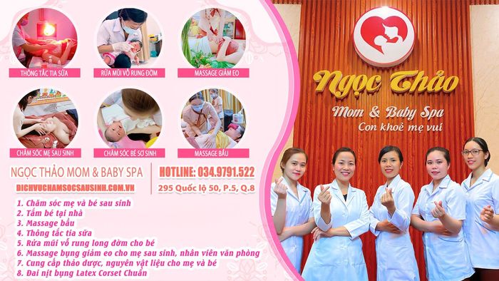 Không gian chăm sóc ấm áp tại Ngọc Thảo Mom Baby Care