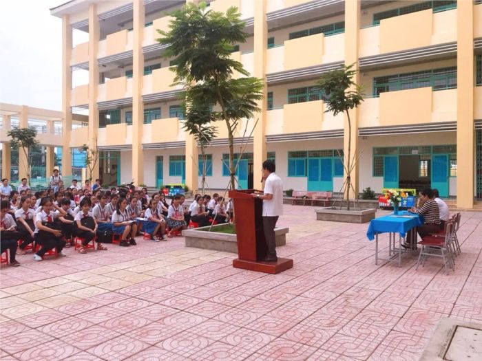 Góc nhìn toàn cảnh về THCS Nguyễn Văn Bứa
