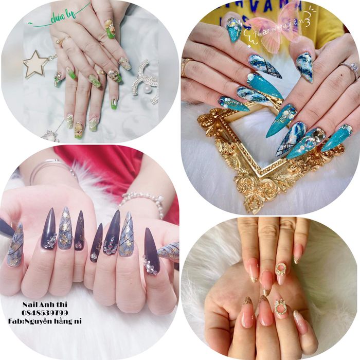 Học viên Nail Hoa Sen thực hành kỹ thuật nail chuyên nghiệp