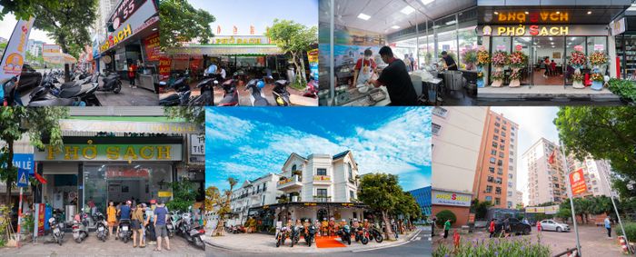 Bát phở chuẩn vị tại Phở Sạch