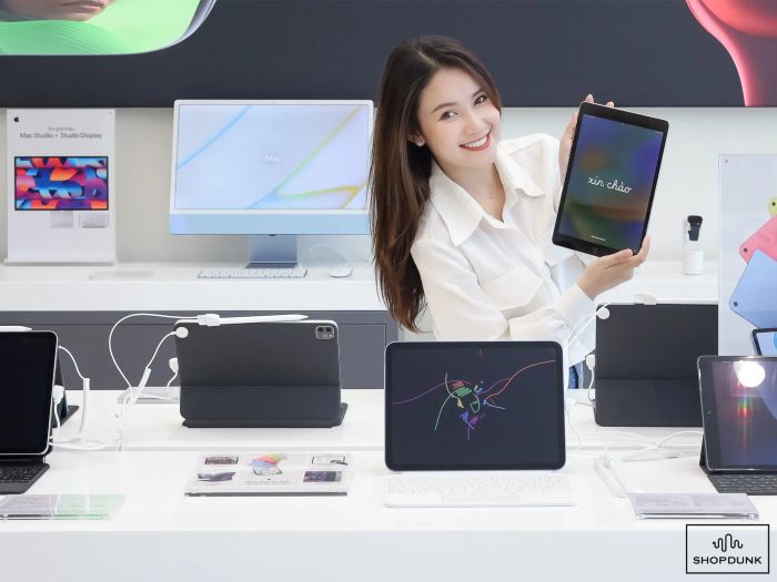 Hình ảnh không gian trải nghiệm tại ShopDunk
