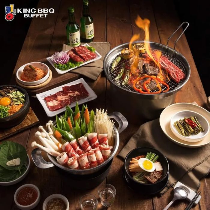 Bữa tiệc nướng hoàng gia tại King BBQ - Vua Nướng Hàn Quốc