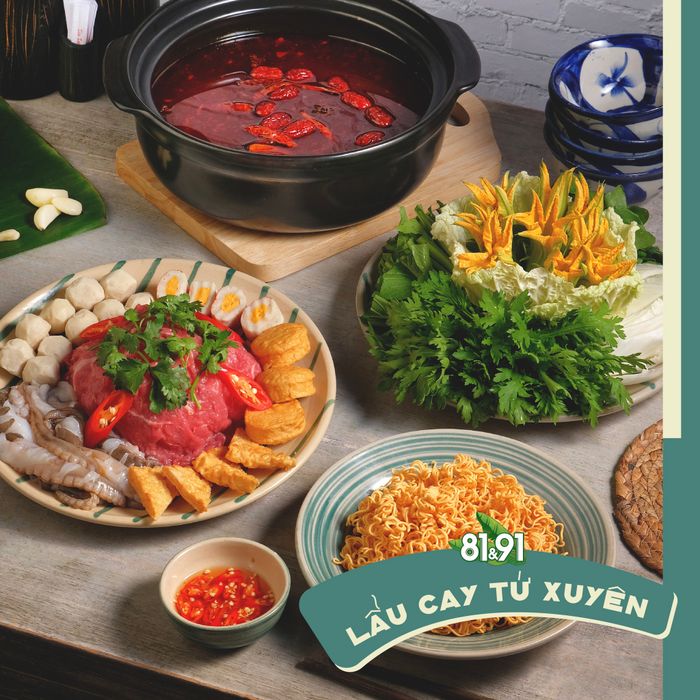 81&91 - Ảnh 1: Không gian mát mẻ, cùng món ăn đậm đà hương vị, là điểm đến lý tưởng cho những buổi tụ tập bạn bè.