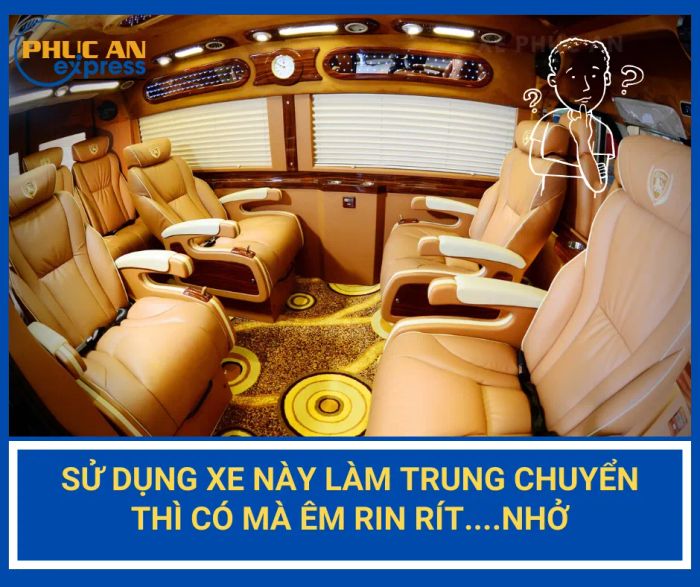 Hình ảnh xe Limousine cao cấp của Phúc An