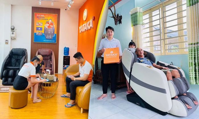 Không gian trải nghiệm ghế massage YATAKA