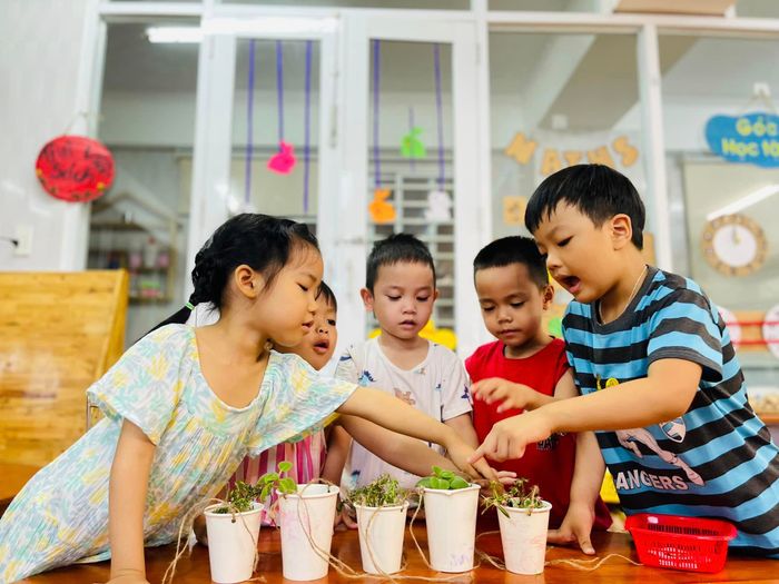 Giờ học ngoại khóa đầy màu sắc tại Mầm Non Tuổi Thần Tiên
