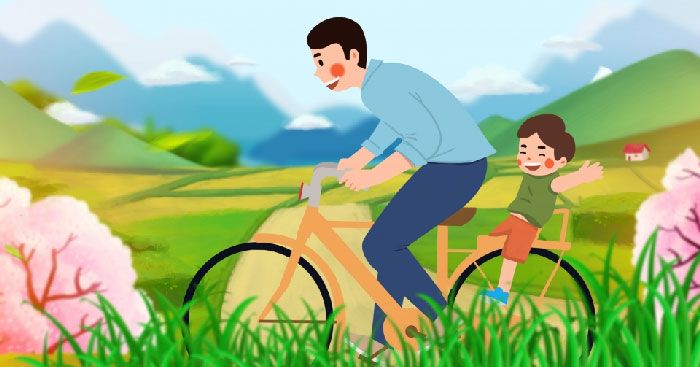 Khoảnh khắc ấm áp tình cha con - Ảnh minh họa (Nguồn: Internet)