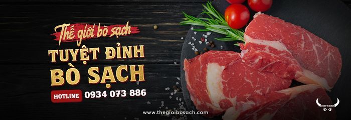 Không gian bày bán tại Thế Giới Bò Sạch