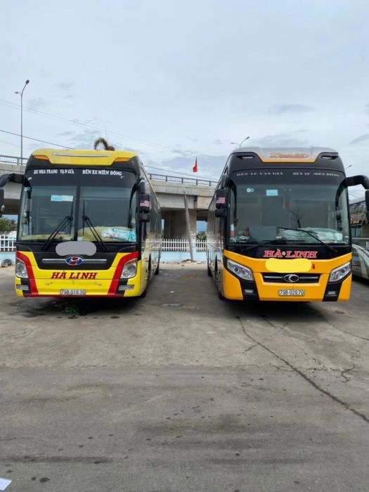 Hình ảnh xe giường nằm tiện nghi của Hà Linh