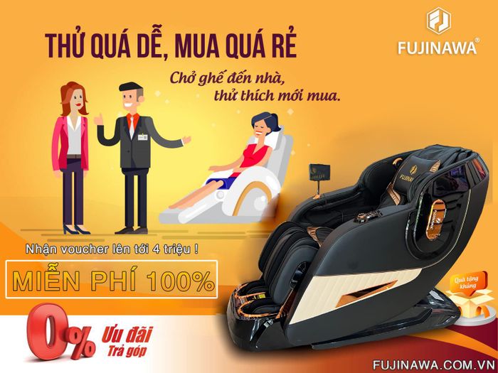 Không gian trưng bày ghế massage Fujinawa