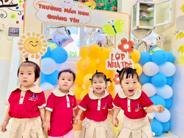 Khoảnh khắc đáng yêu: Các bé vui học tại không gian xanh của Trường Mầm Non Quảng Yên