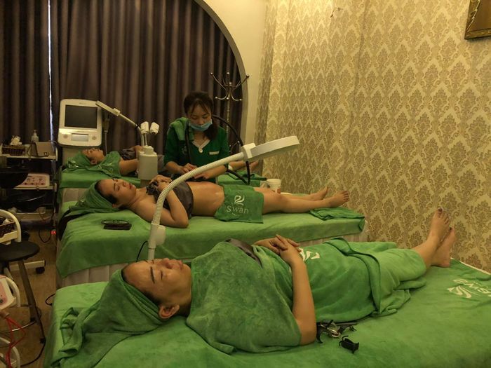 Quy trình trị liệu chuyên nghiệp tại Swan Beauty Spa