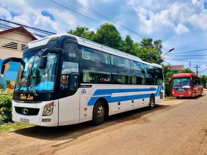 Không gian nội thất sang trọng trên xe Thảo Lan