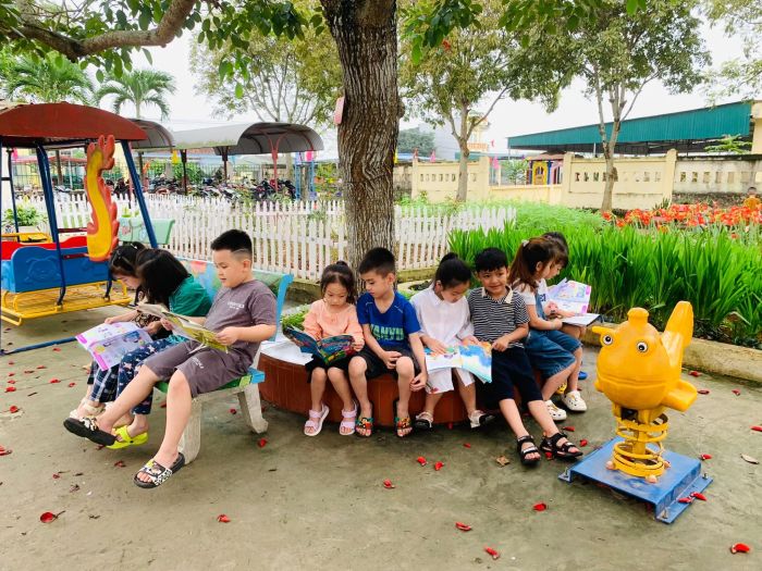 Lớp học hiện đại tại Trường Mầm non Hải Đông