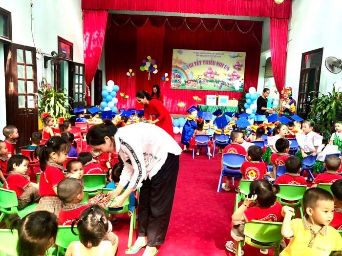 Không gian vui chơi an toàn tại Trường Mầm non Vô Ngại