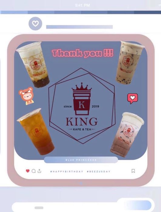 Không gian ấm cúng tại King Kafe & Tea
