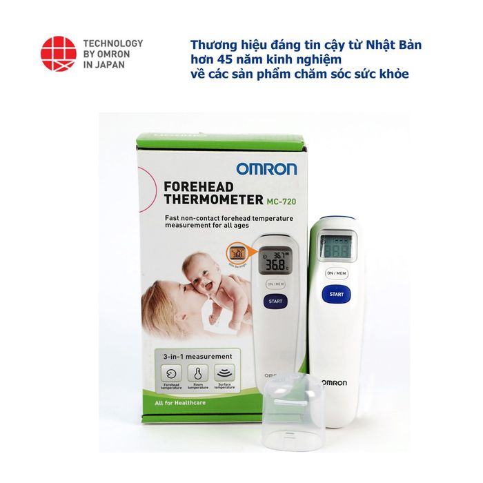 Hình ảnh nhiệt kế Omron MC-720 - Thiết kế hiện đại, tiện lợi