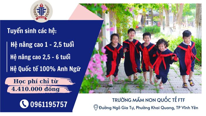 Không gian học tập chuẩn quốc tế tại Trường Mầm non FTF