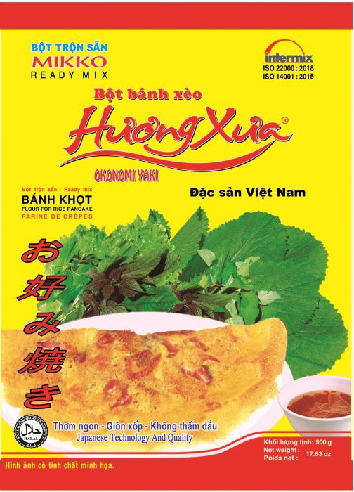 Bột Bánh Xèo Mikko Hương Xưa - Thành phẩm vàng giòn đúng chuẩn