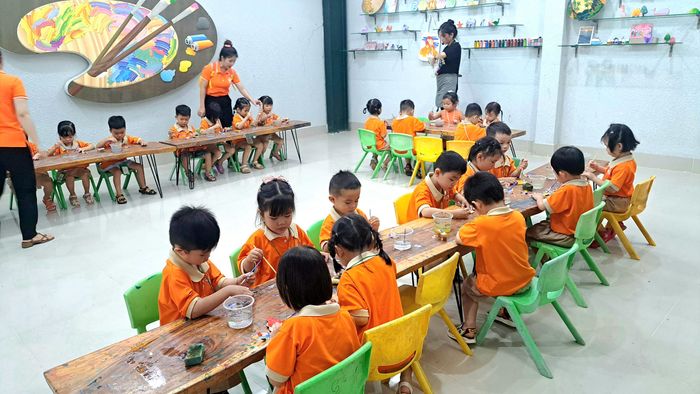 Khoảnh khắc vui chơi tại Trường Mầm non Tuổi Thần Tiên